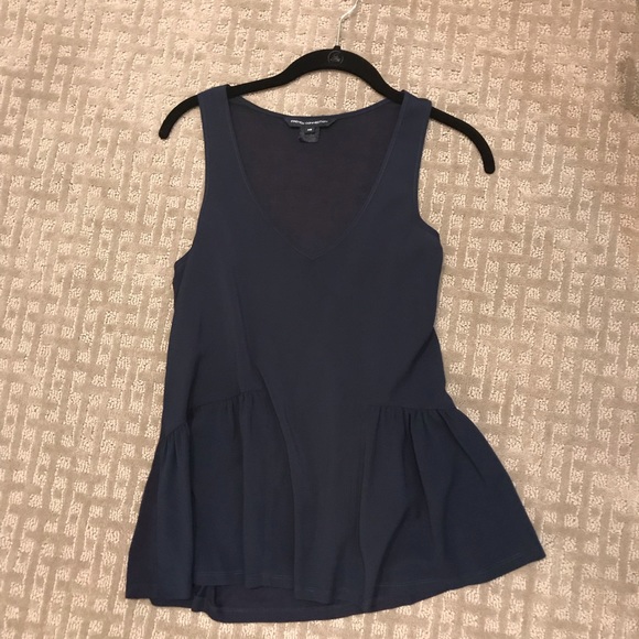 French Connection Tops - Navy Blue Shirt